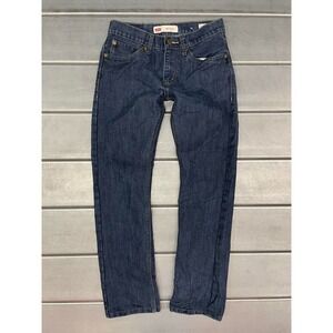 Levis 511 Jeans Womens  Size 16 Reg 28X28 Blue Dark Wash Denim Slim Straight Leg